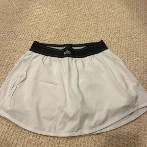 ALO Yoga White Match Point Skirt Skirt